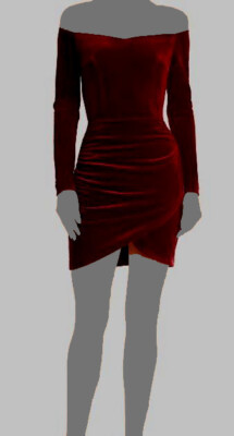 aqua red velvet dress Aqua Women's Velvet Bow Strap Mini Party Dress Size M Red Sleeveless WO-6966 New