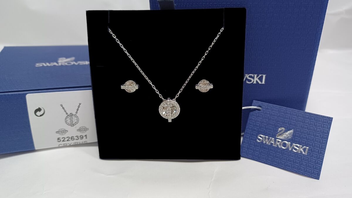 Swarovski Favor Set Galactic orbs Rhodium-Plated Clear Swarovski Favor Set Galactic orbs Rhodium-Plated Clear