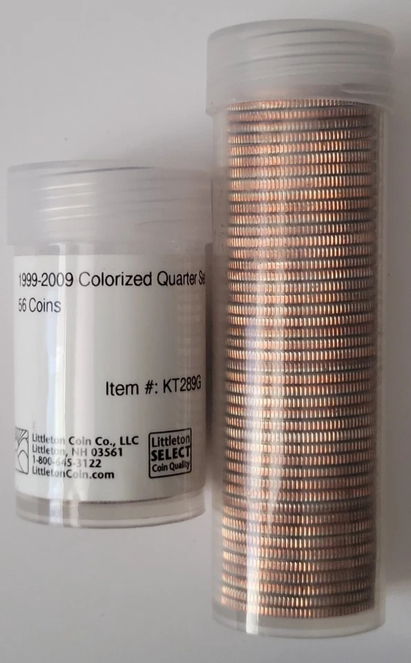 Set of (56) Colorized State Quarters All Quarters 1999-2009, Beautiful Artwork - Image 4 of 4