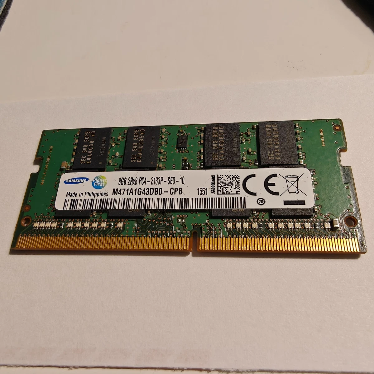 25+ Samsung PC4-17000 (DDR4-2133) Bus Speed Computer RAM 8 GB