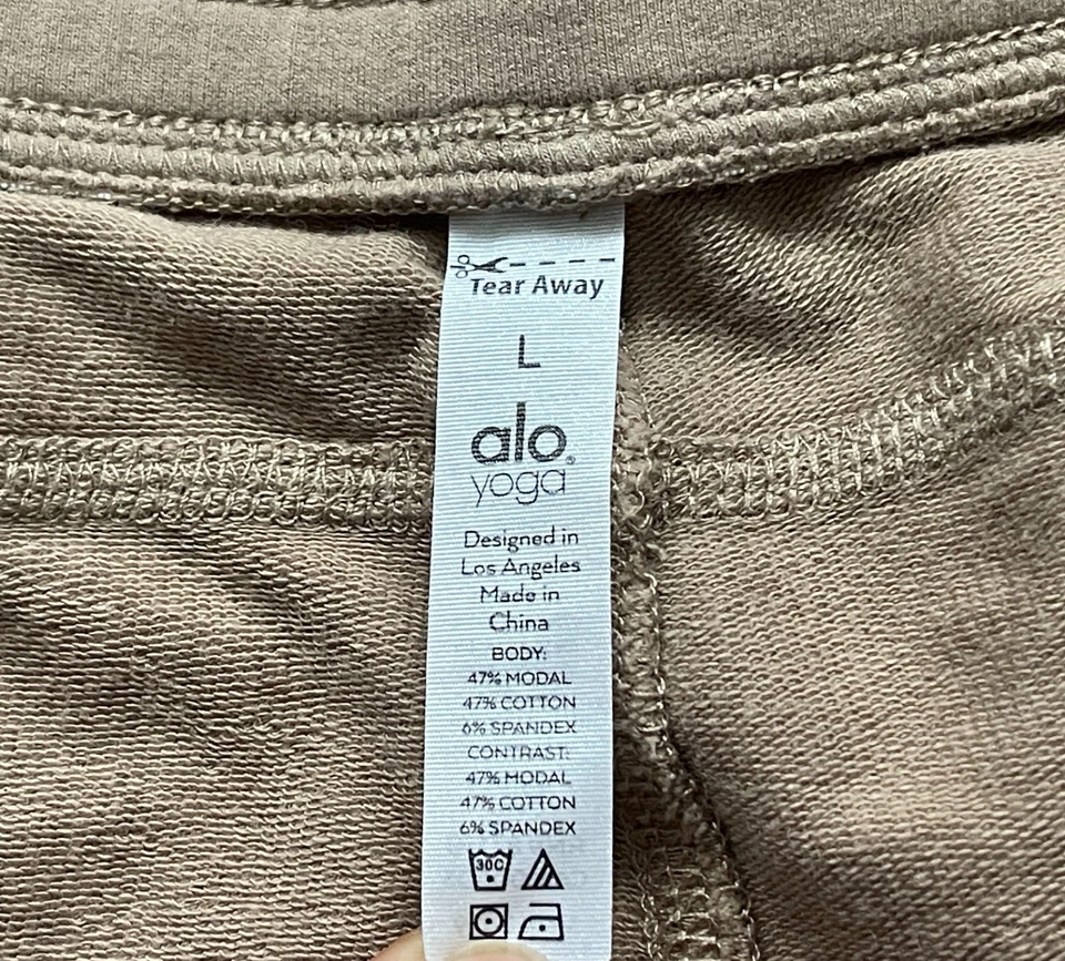 Alo Jogger Pants Womens Large Athleisure Casual NO DRAWSTRINGS 2429 - Image 4 of 4