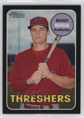 2018 Topps Heritage Minor League Edition Black 28/50 Mickey Moniak #10 0br8