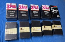 25 Hard Plastic Empty Clamshell Storage Cases for VHS Tapes Sealed New