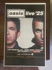 OASIS LIVE '25 POSTER 2025 LOS ANGELES PASADENA ROSE BOWL CAGE THE ELEPHANT CAST