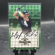 1998 Donruss Signature Series Magglio Ordonez On Card Auto Autograph Green /1000