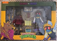 Neca Nickelodeon Teenage Mutant Ninja Turtles SPLINTER BAXTER Action Figure 2 PK