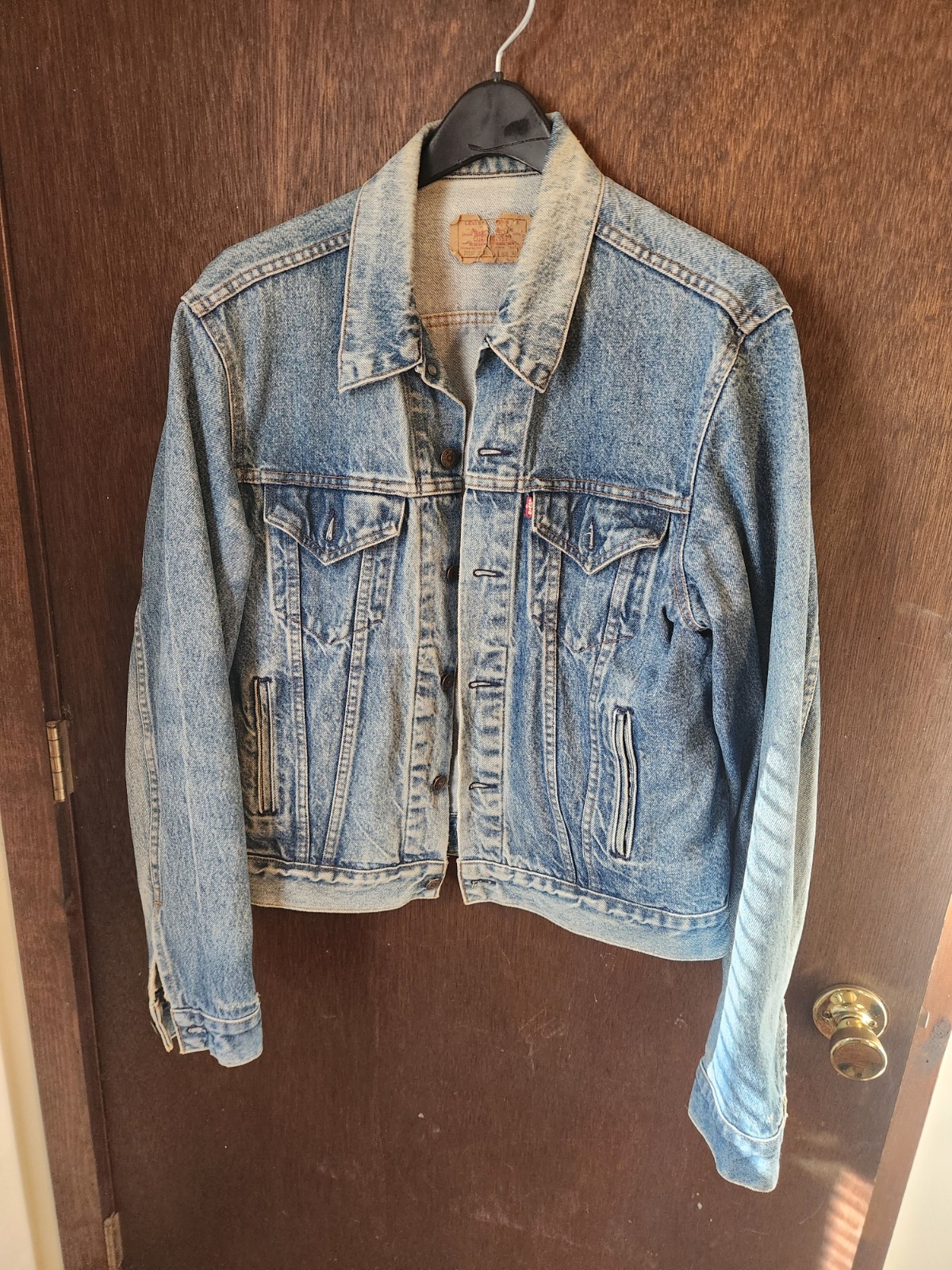 Men's Levi's Denim Trucker Jacket Vintage, Large Red Label