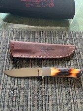 Loveless-Merritt Makers Custom Stag UtilityHunter Knife#248-Signed Sheath-Rare!!