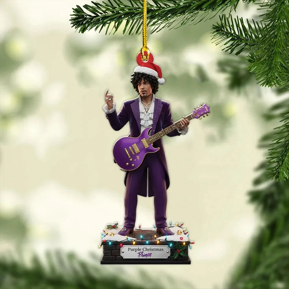 Prince 2D Flat Xmas Tree Hanging Acrylic Ornament