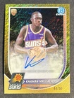2025 Topps Bowman Chrome Khaman Maluach #BCA-KM Rookie RC Auto Gold Shimmer /50