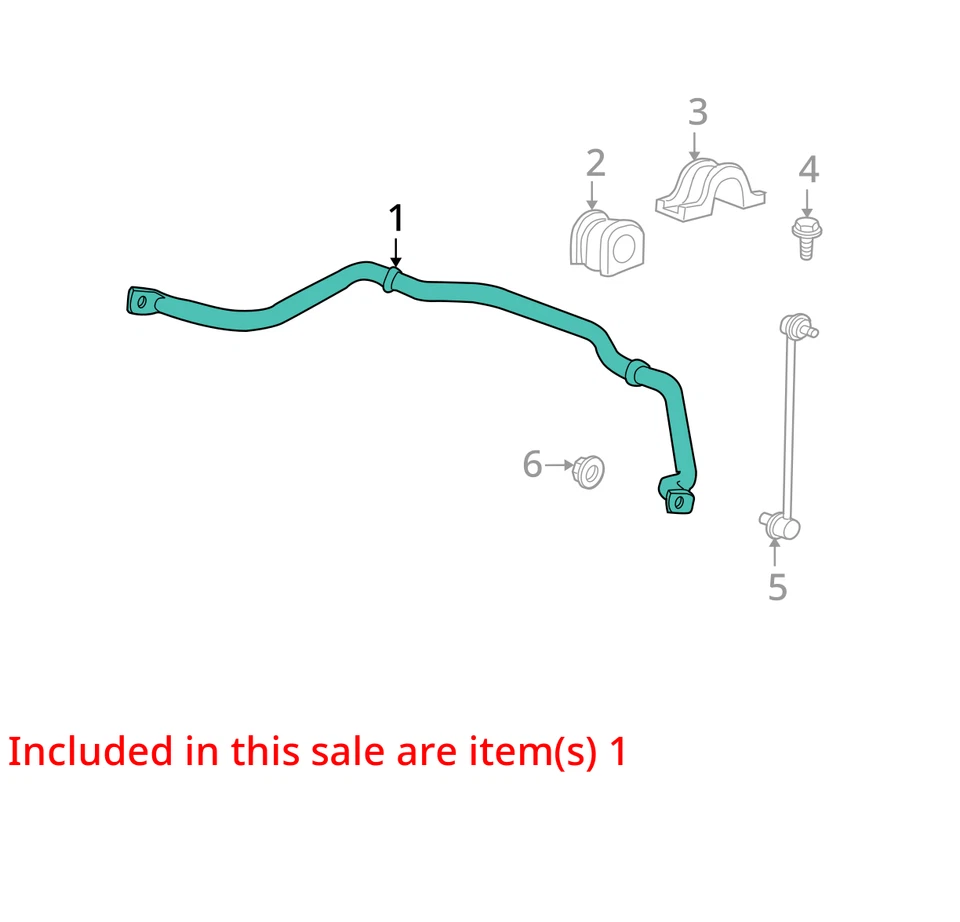 Chevrolet Traverse 2010 AWD barra estabilizadora delantera fabricante de equipos originales 140 k millas - LKQ399006019 Foto 4 de 4