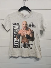 Vtg 1999 Goldberg WCW Jackhammer TShirt Size Youth Medium Rare Who's Next Streak