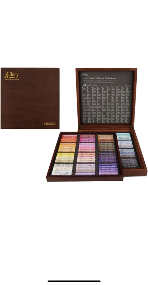 Mungyo MOPV-120 Soft Oil Pastels WOOD Box Set of 120 - Assorted Color brand new! - image 3 of 4