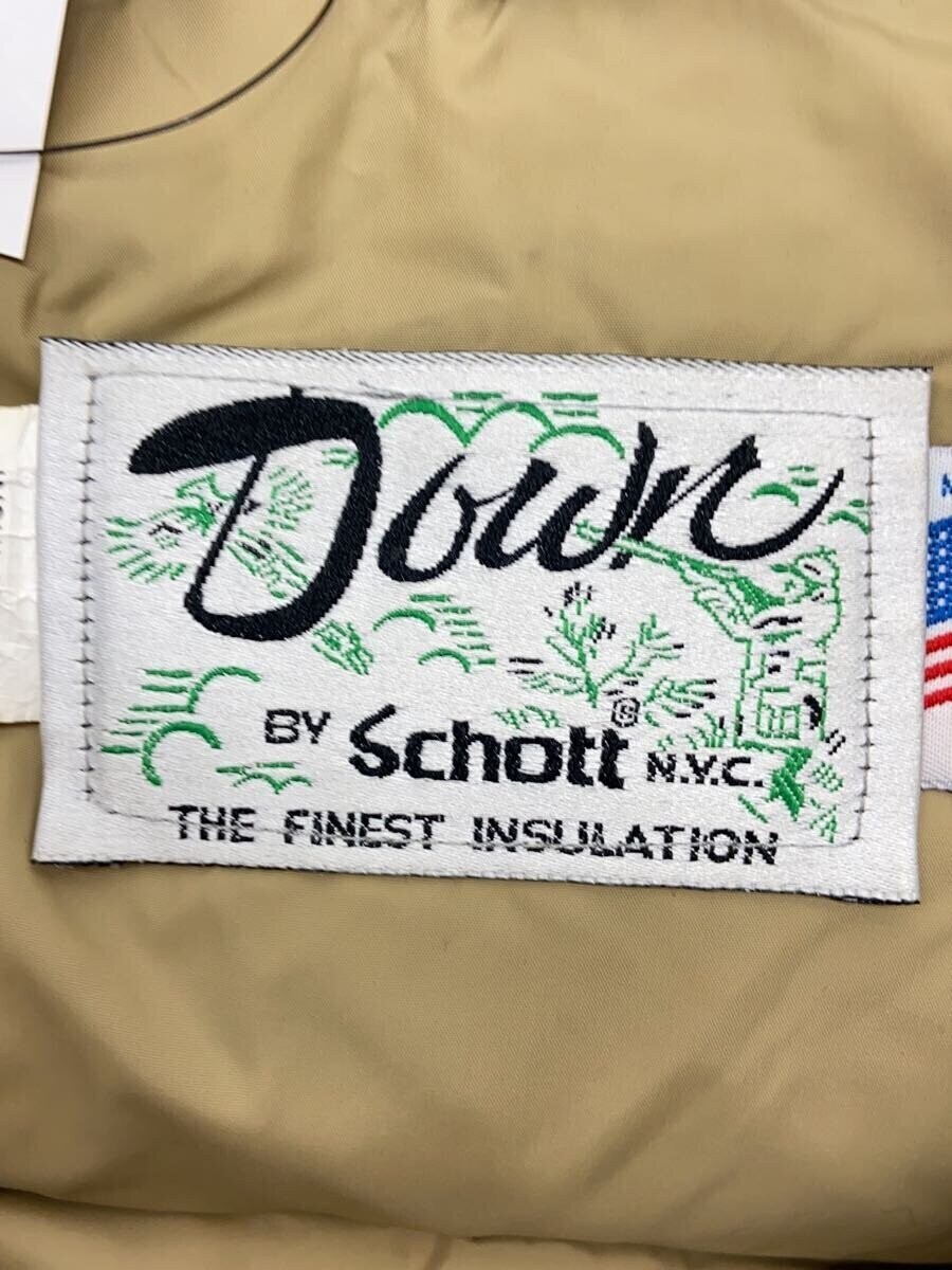 Schott Down Jacket L Polyester Beige  Winter Coat - image 3