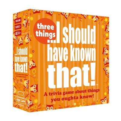 I Should Have Known That! Three Things, Trivia Game
