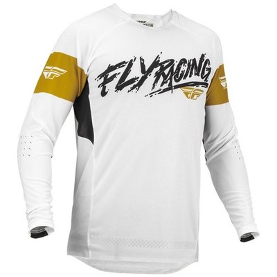 FLY RACING Jersey Evo Dst L.E. White/Gold/Black 2X - 376-1242X