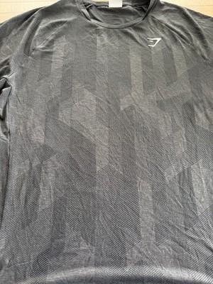 Gymshark Geo Seamless Men s Shirt XXXL Black Short Sleeve