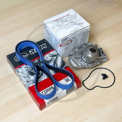 Gates T226RB Timing Belt & NPW Japan Water Pump For Honda H22 H23
