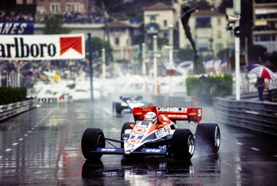 Francois Hesnault Ligier JS23 Renault Monaco GP at Circuit de Mona- Old Photo 2