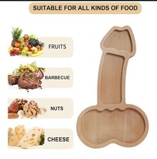 Wooden Penis Shaped Charcuterie Board Serving...