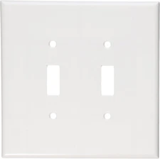 2-Gang Toggle Device Switch Wallplate, Oversized, Thermoset, Device Mount, 88109