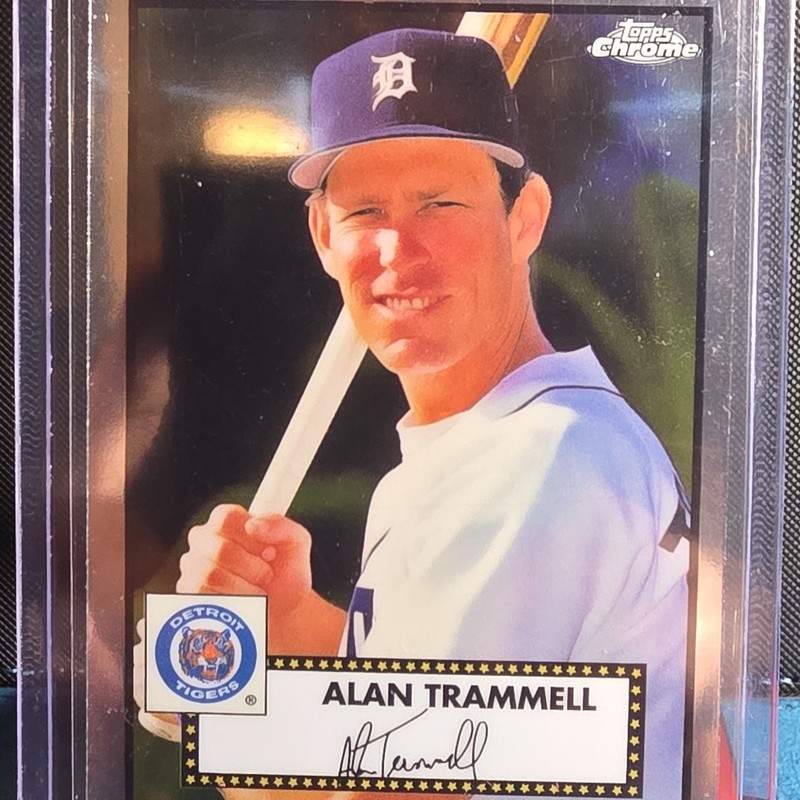 Topps 2021 Chrome Platinum Anniversary Alan Trammell Detroit Tigers #666 Base