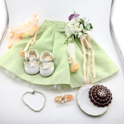 American Girl Doll Of Today Jr Bridesmaid Outfit Green Retired