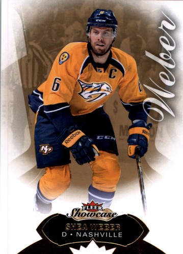 2014 Fleer Showcase Shea Weber [Red Glow Jersey] #24 card
