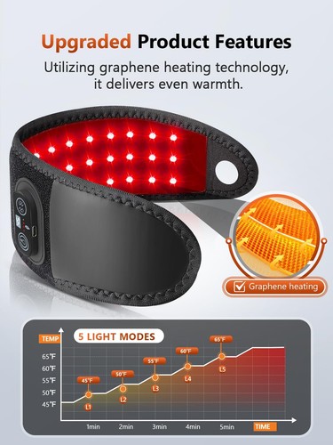 Red Light & Infrared Light for Hands Wrist，Wearable Red Light Wrist Wrap with... - Picture 6 of 7