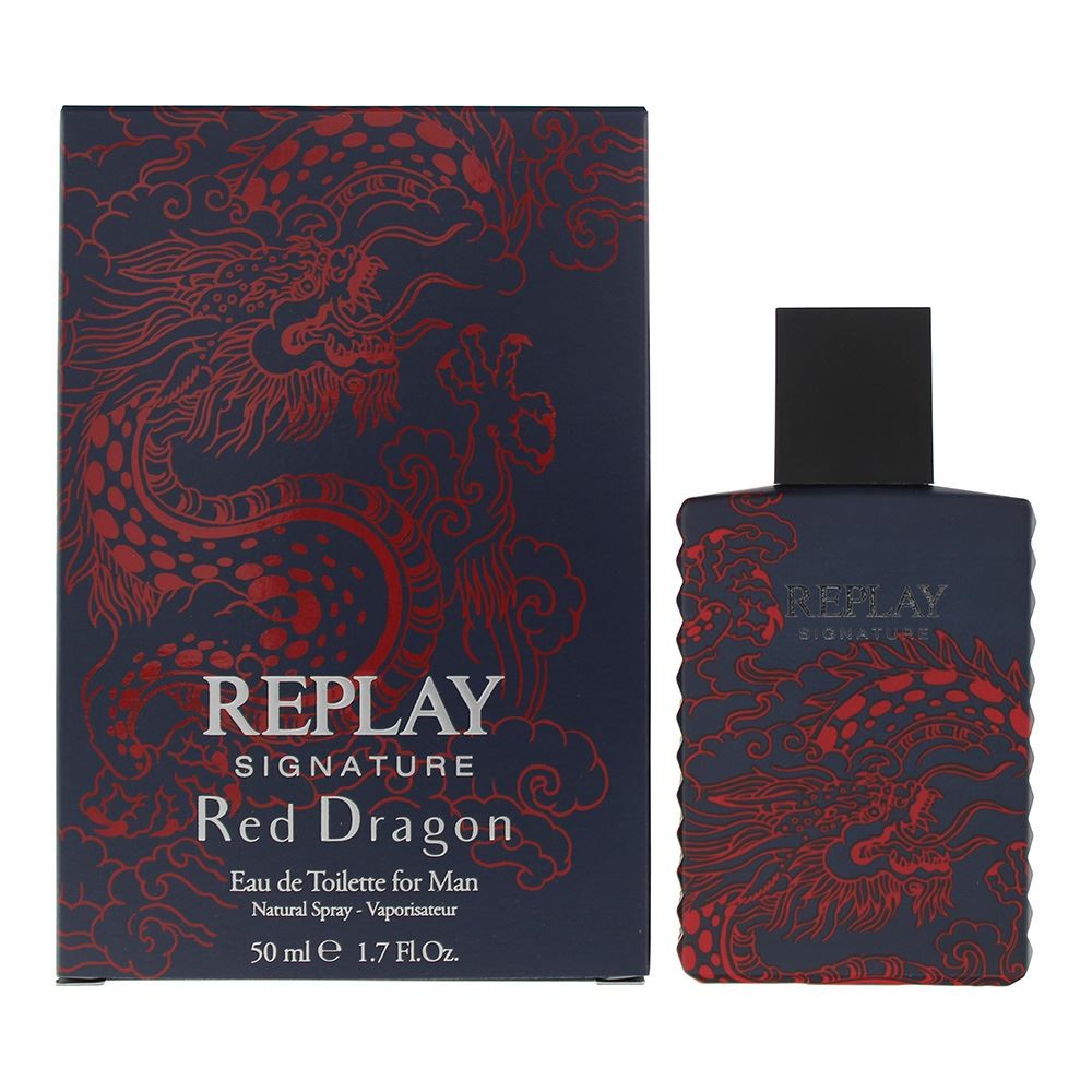 Replay Signature Red Dragon For Man Eau de Toilette 50ml Mens Perfume