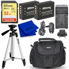 Battery Accessory Bundle Tripod Kit for Fujifilm X100VI X‑T50 X‑T30 II X-Pro3