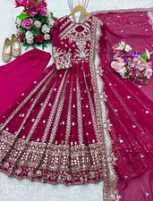 Anarkali Gown Pakistani Salwar Kameez Ready To Wear Suit Wedding Party Bollywood