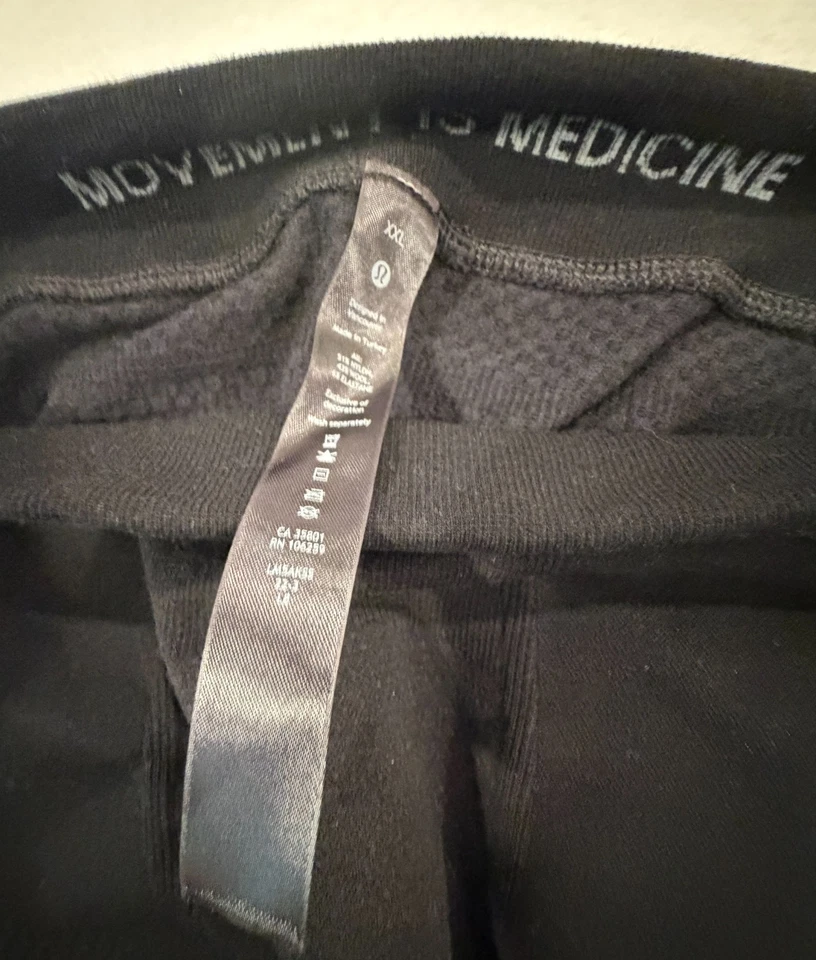 Lululemon Keep the Heat Thermal Tight 27" Black Men's XXL Training Yoga Running - Image 2 of 4