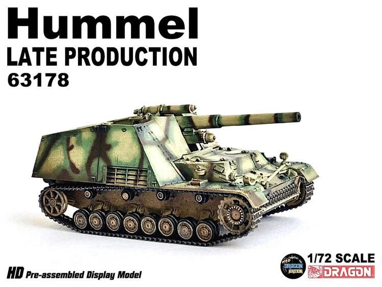 1/72 Dragon For Krupp Sd.Kfz.165 Hummel German Army Tank 63178 Finished Model - Image 2 of 4