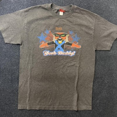 Vintage Y2K Adult Swim Brak Yeah Buddy Shirt Mens Large Gray Cartoon Tee