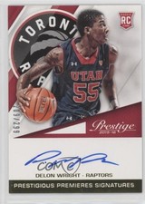 2015 Panini Prestige Prestigious Premieres Signatures /299 Delon Wright Auto 1e5