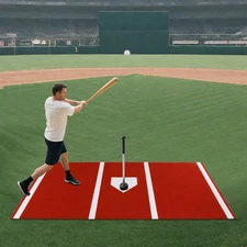 Heavy-Duty Baseball Batting Hitting Mat Baseball Softball Turf Training Mat 