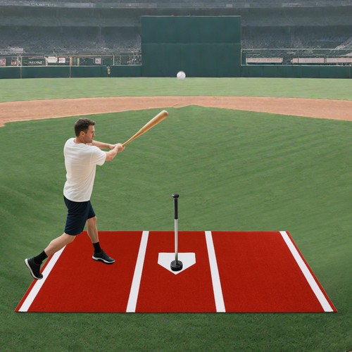 Heavy-Duty Baseball/Softball Turf Hitting Mat - Enhanced Training Mat - Picture 1 of 19
