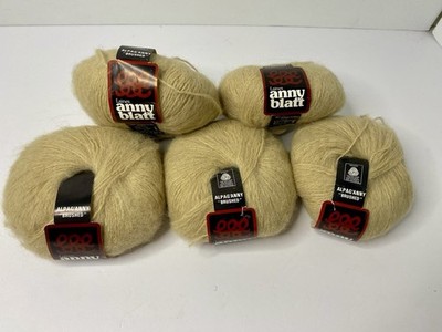 Laines Anny Blatt Light Tan 100% Alpaca Brushed Yarn 215 yds / 50 g Each Lot 5