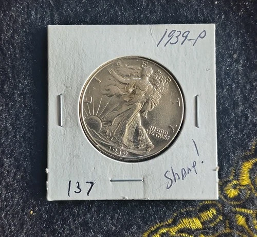 1939-P Walking Liberty Half Dollar BU Very Sharp!!