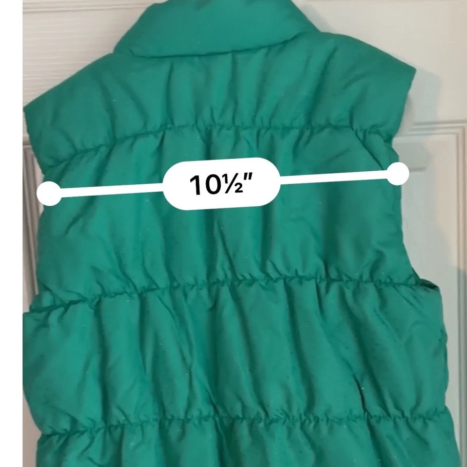 Жилет пуховик для девочек Energie размер L (10) бирюзовый зеленый и розовый блестящий жилет ЧИТАЙТЕ - Изображение 4 из 4