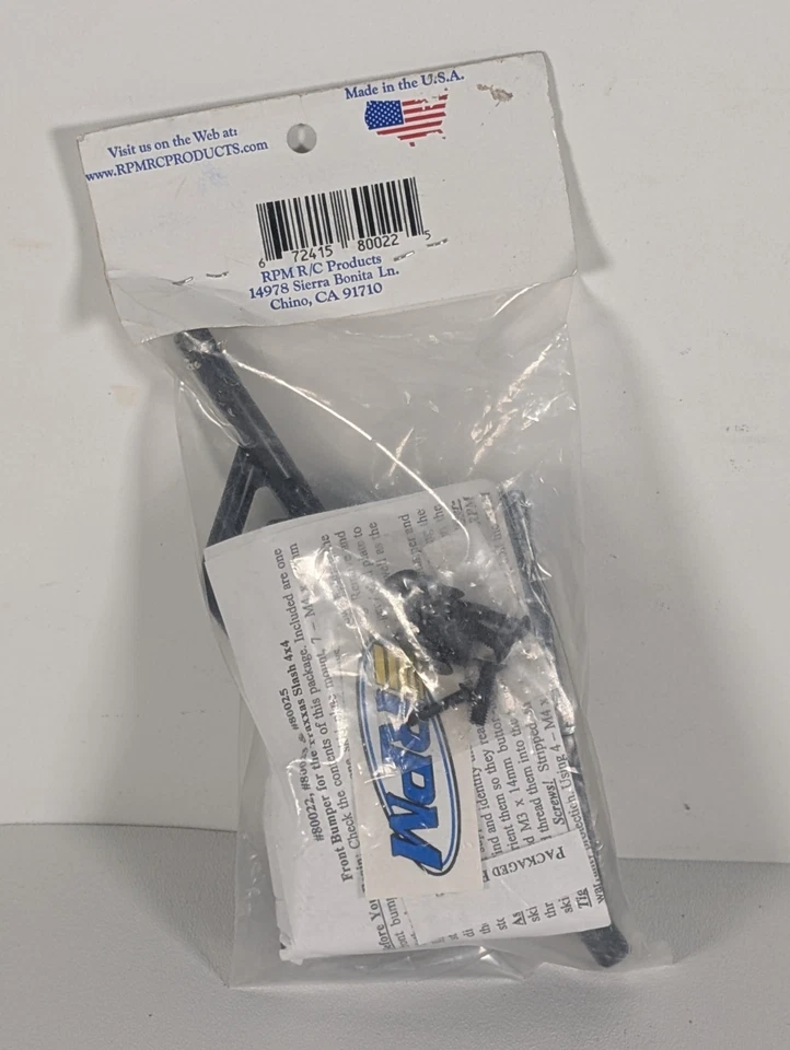 RPM 80022 Traxxas Slash 4x4 Front Bumper & Skid Plate (Black) - Image 2 of 2