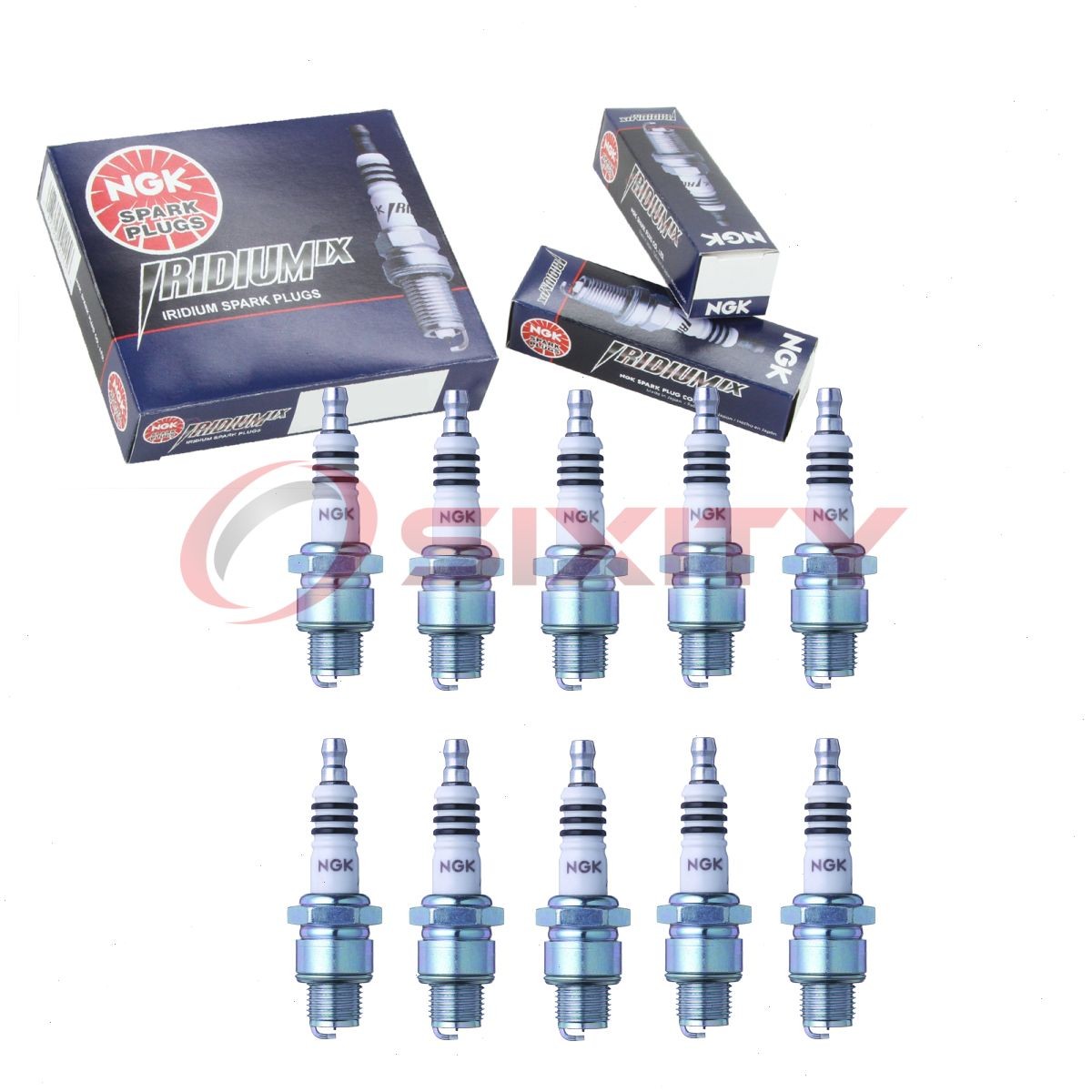 10 pc NGK 7067 BR7HIX Iridium IX Spark Plugs for XS4093DP XS4093 XS4092DP vo