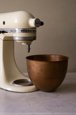 Inserto de cuenco de cobre KitchenAid vintage para mezcladores de 4,5 cuartos de galón, K45 y K45SS, RARO