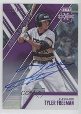 2017 Panini Elite Extra Edition Aspirations Purple 11/100 Tyler Freeman Auto 5j0