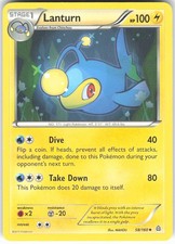 Lanturn 58/160 Uncommon Primal Clash Pokemon Lightly Played