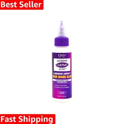 Wonder Weave Bond Hair Bond Glue Clear 2 Fl Oz   Quick-Dry Hair Glue with Str...