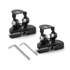 2PCS Car Led Light Bar Mounting Brackets, Adjustable LED Work Light Base Black