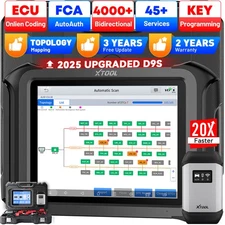 XTOOL D9S Bidirectional Full System Diagnostic Scanner ECU Coding Key Programmer
