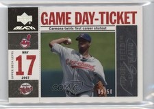 2007 Black Game-Day Ticket /50 Roberto Hernandez Fausto Carmona #GD-FC Auto 12i0